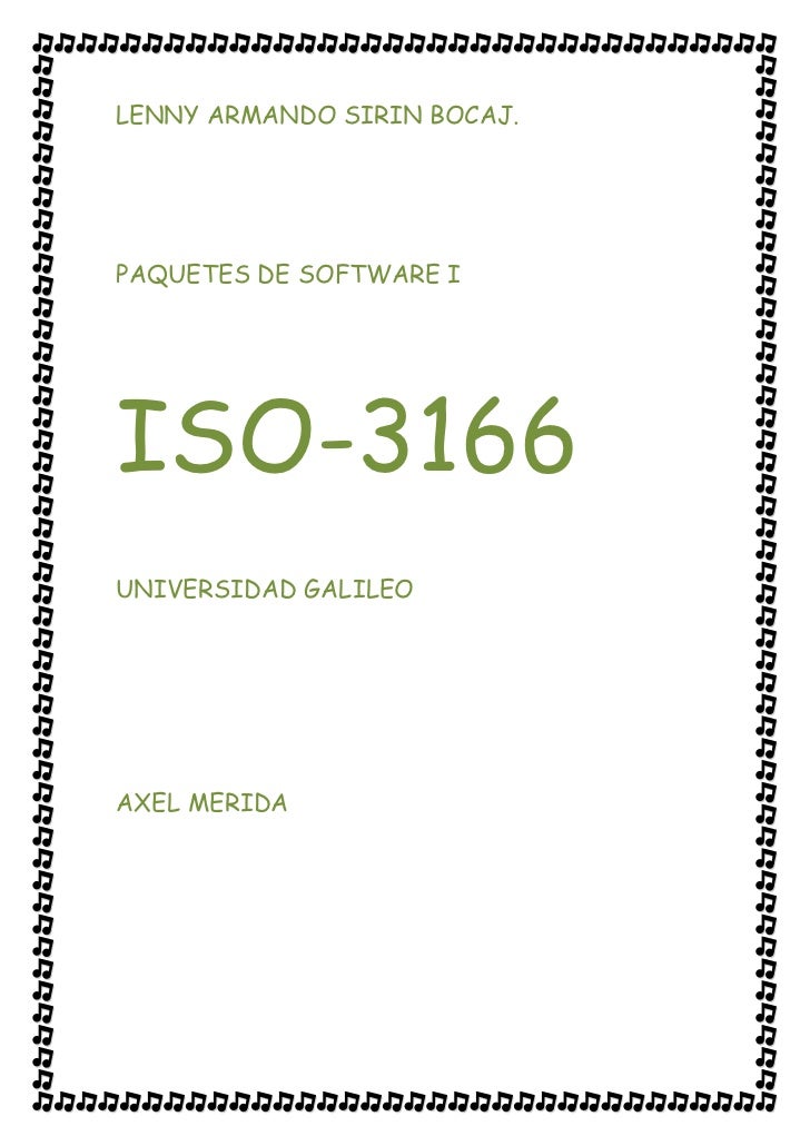 Iso 3166Iso 3166
