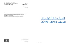 ‫القياسية‬ ‫المواصفة‬
‫الدولية‬30401:2018
@DrEssamObaid 14
 