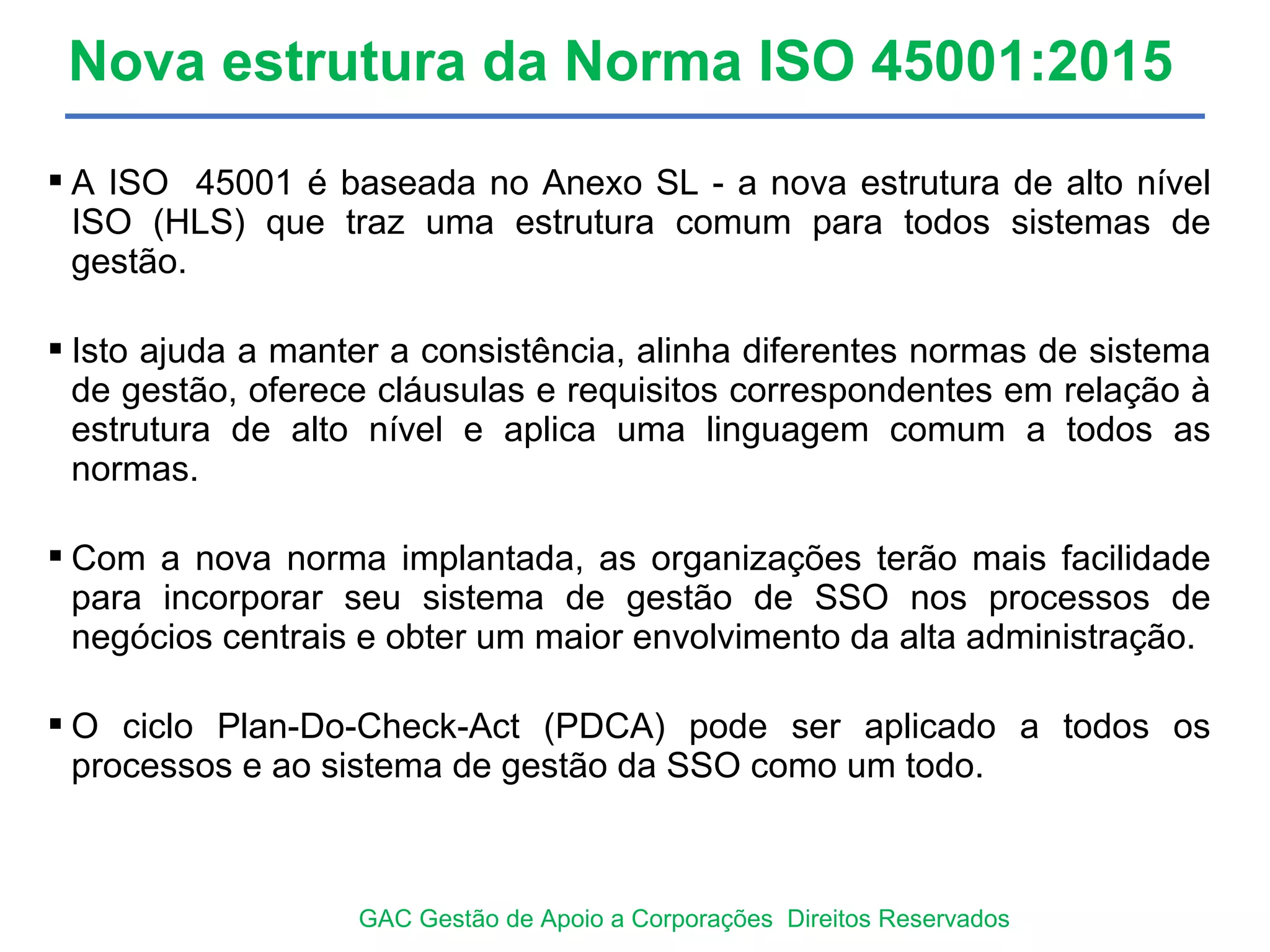 Curso Interpretação e Transição da Norma ISO 45001:2018 - Curso online ...