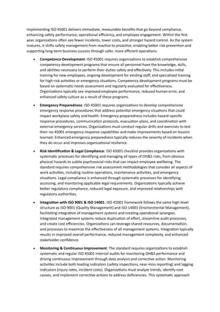 ISO 45001 Occupational Health and Safety Management System Guide | PDF