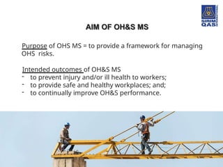 Why Ohsas Develop ISO 45001 OHSAS Industrial Health and safety | PPTX