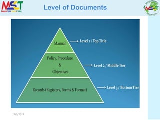11/9/2023
Level of Documents
 