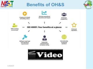 11/9/2023
Benefits of OH&S
 