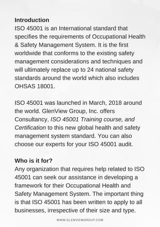 Iso 45001 Training.pdf ISO 45001 Training Course, and Certification - | PDF