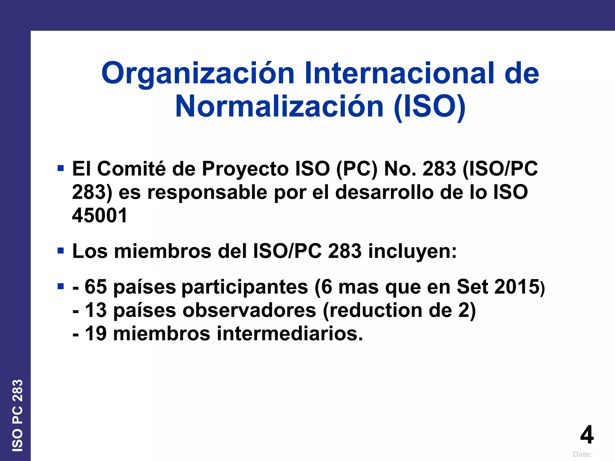 Iso 45001 update in Spanish language 24 july | PPTX