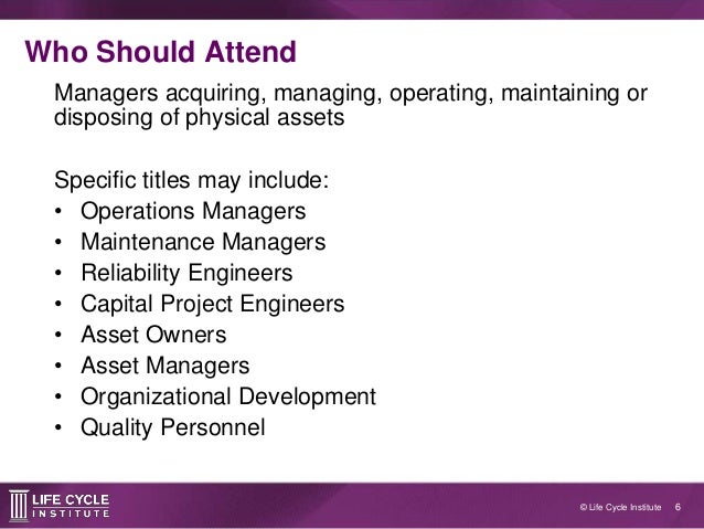 ISO 55000: Asset Management System Workshop