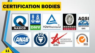 CERTIFICATION BODIES
11
 