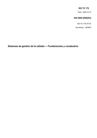 Normas ISO 9000 en Español