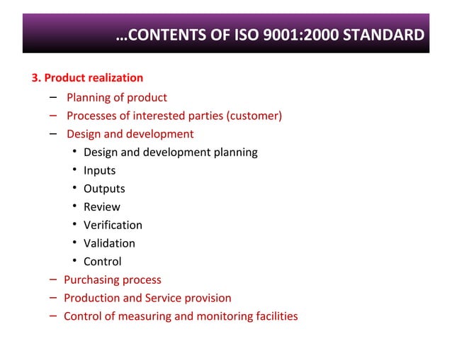 ISO 9000 standards | PPT