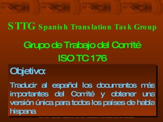 Sttg ISO 9000 Versión 2000 | PPT