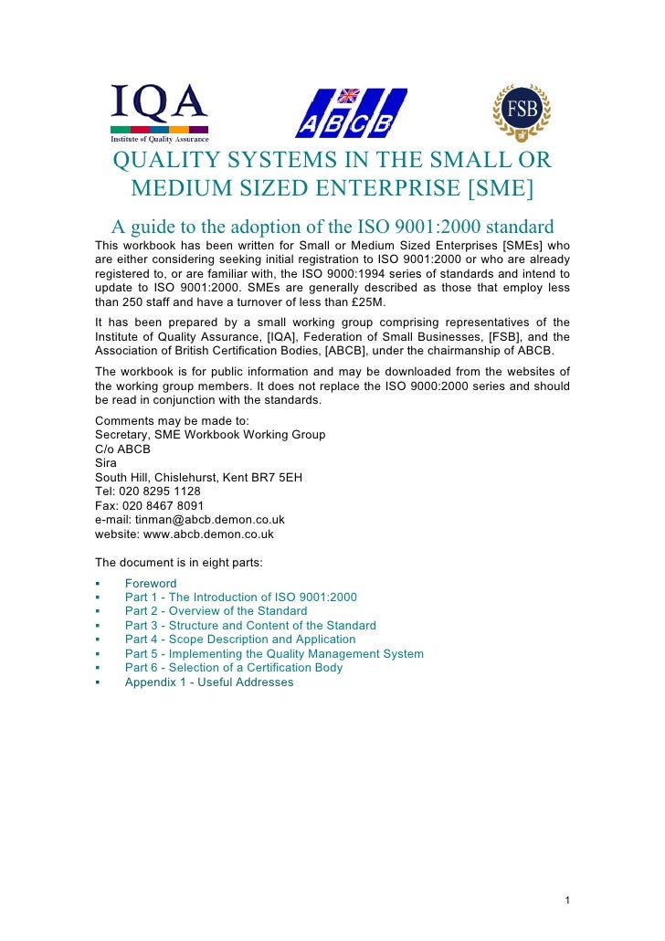Iso 9001 implementation plan