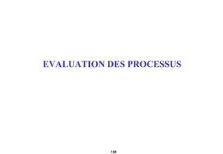 EVALUATION DES PROCESSUS 