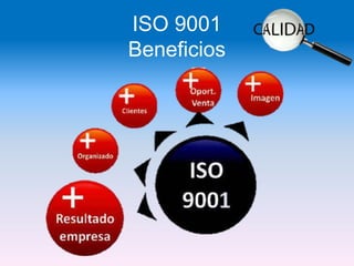 ISO 9001
Beneficios
 