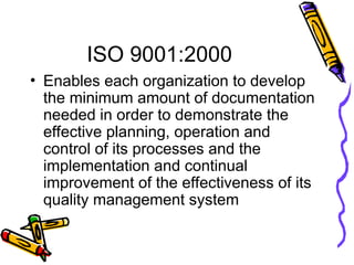 ISO 9001-2000 Documentation requirements | PPT