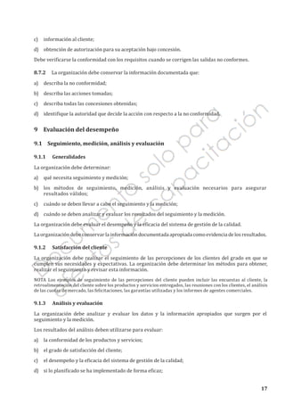 Iso 9001 2015 sistemas de gestión de la calidad | PDF