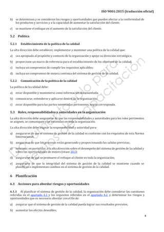 ISO 9001: 2015 sistemas de gestión de la calidad (5ta Edición) | PDF