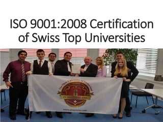 ISO 9001:2008 Certification
of Swiss Top Universities
 