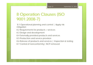 ISO 9001 2015 Quality Management System (Implementation) | PDF
