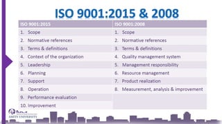 ISO 9001: 2015 QUALITY MANAGEMENT SYSTEMS | PDF