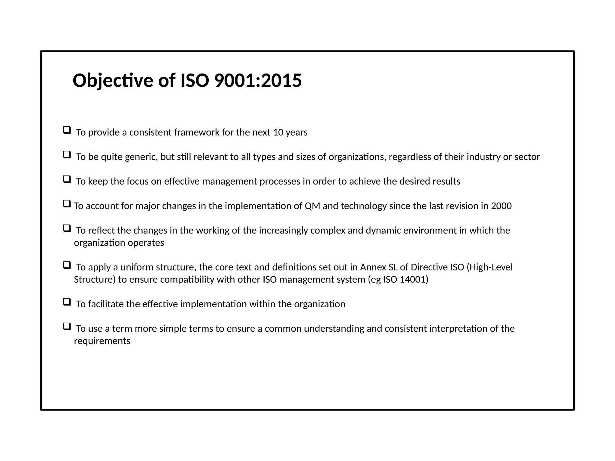 ISO 9001 2015 version Quality Management System | PPT