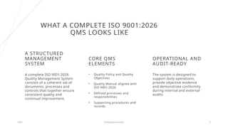 ISO 9001:2026 Quality Management System Implementation Guide for SMEs ...