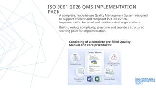 ISO 9001:2026 Quality Management System Implementation Guide for SMEs ...