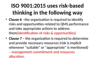 ISO 9001 2015 a globally recognized standard for quality management ...