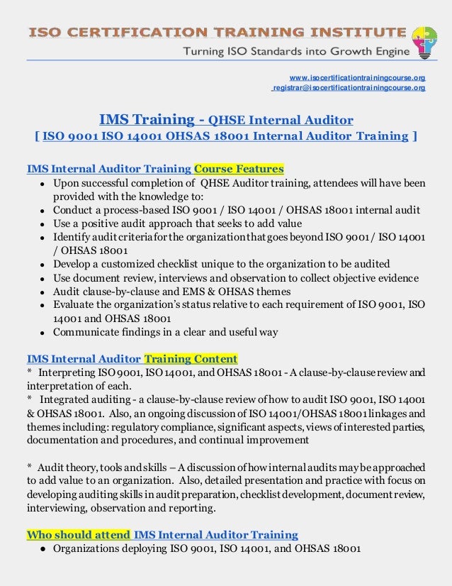 Ims Training Ppt : Integrated Management Systems (IMS) Implementation ...