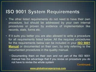 PPT Presentation on ISO 9001 Requirements | PPTX