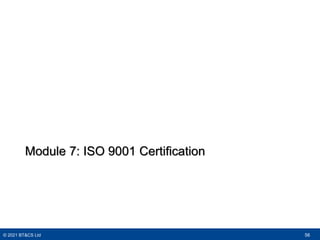 ISO 9001 Foundation Training Course - Sample Slides | PDF