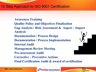Iso 9001 qms implementation steps sterling rev00-240914 | PPT