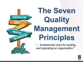 7 Management Principles ISO 9001 2015 training ppt with full details each clause | PDF