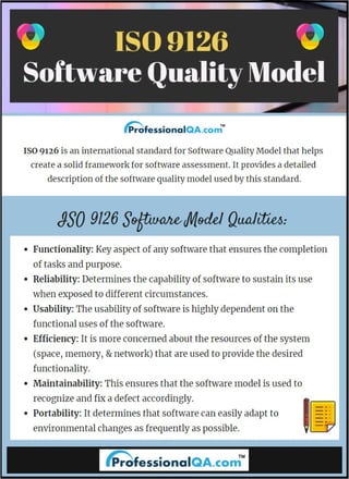 Iso 9126: Software Quality Model
