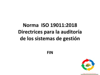 Norma ISO 19011 2018