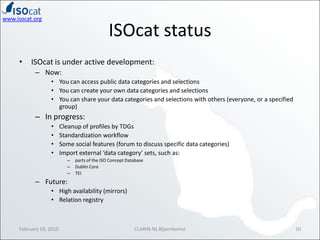 ISOcat: a short introduction