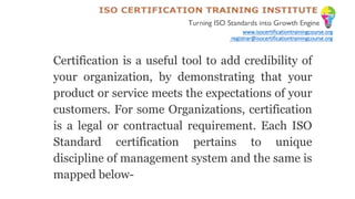 ISO Certification | PPTX