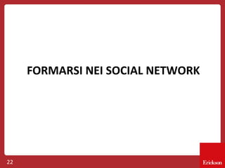 FORMARSI NEI SOCIAL NETWORK

22

 