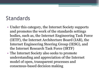 Internet Society and Internet Engineering task Force. | PPTX