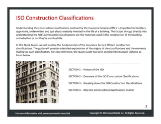 AssetWorks ISO Construction Classifications Quick Guide | PDF