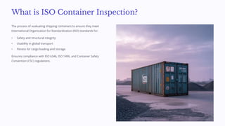 Visual Iso Container Checklist ISO Container Inspection with eAuditor Audits & Inspections | PDF
