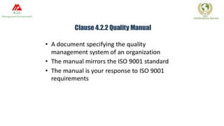 ISO documentation 9001