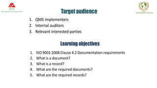 ISO documentation 9001