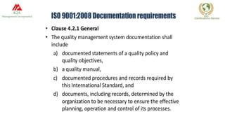 ISO documentation 9001