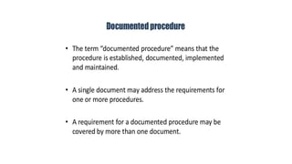 ISO documentation 9001