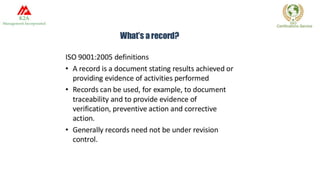 ISO documentation 9001