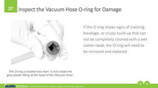 © 2017 Isolite® Systems. All rights reserved. Last Revised: 03/01/2017
27 Inspect the Vacuum Hose O-ring for Damage
If the...