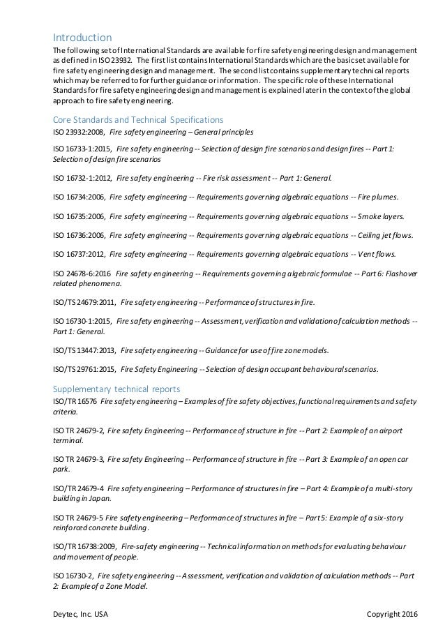ISO fire safety engineering international standards Monideep Dey, P…