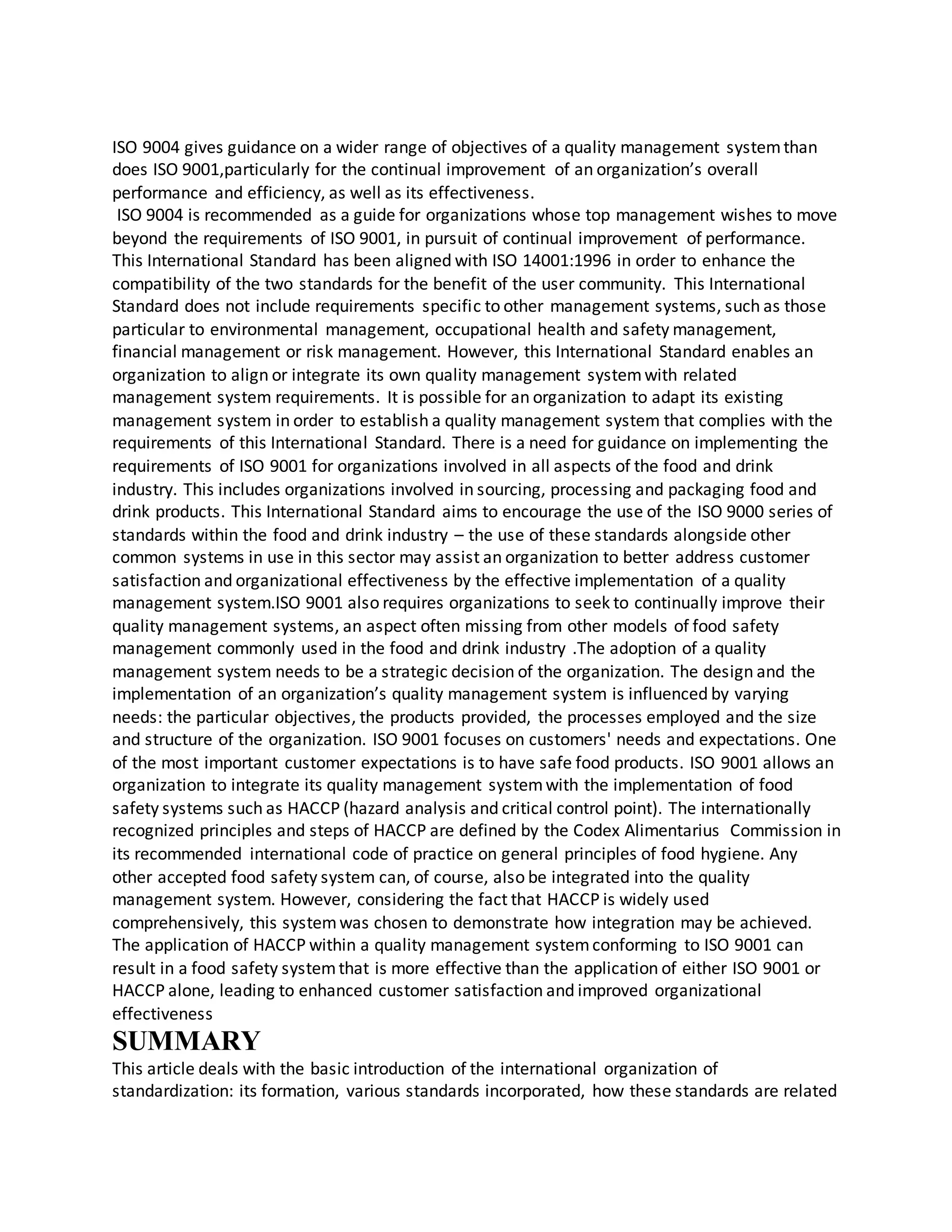 Iso Organization Standard Examples international organisation for standard (iso) and various standards of ...