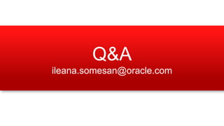 Q&A
ileana.somesan@oracle.com

 