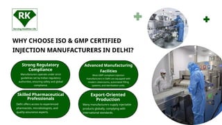 ISO & GMP Compliant Injection Manufacturers in Delhi | PPTX